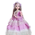 thumbnail image 4 of Muñeca articulada de 24 pulgadas, muñeca de princesa con vestido y accesorios, muñeca de moda, muñecas BJD para el mejor regalo, colección de juegos d princesa dalinsi Sunnimix  rótula muñeca, 4 of 8