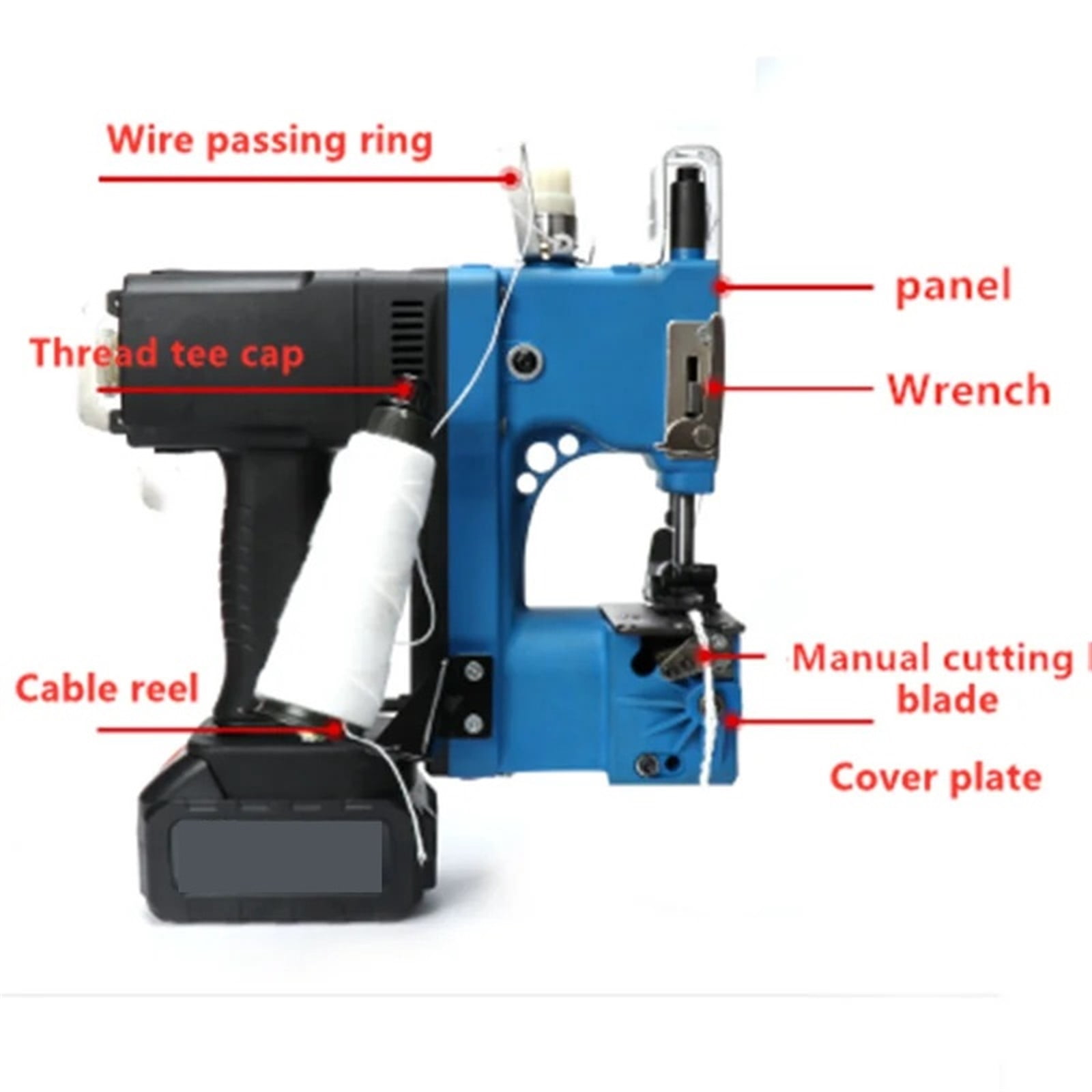 Sewing Machine Portable Integrated Wireless Packer Outdoor Portable Automatic Secant Sack Packer