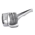 thumbnail image 1 of Tomato Lemon Slicer Holder Round Fruits Onion Shreader Cutter Guide Tongs with Handle Kitchen Cutting Potato Lime Food Stand Aluminum alloy, 1 of 5