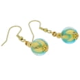 thumbnail image 2 of GlassOfVenice Murano Glass Royal Aqua Ball Earrings, 2 of 5