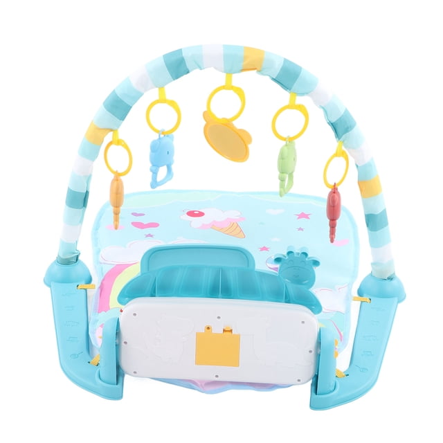 Piano De Tapete Para Bebé, Escenario Inteligente, Educación Musical Desmontable, Piano De Tapete Para Bebé Con Sonajeros Colgantes Para Fitness