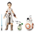 thumbnail image 3 of Disney Store Star Wars Millennium Falcon Light Up 15" Play Set Rey & Chewie Toy Figures Marvel ToyBox, 3 of 8