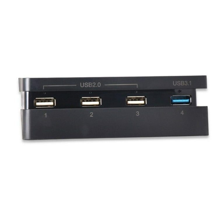 HUB USB 4 ports pour PS4 Slim Console (3 x USB 2.0, 1 x USB 3.0) 