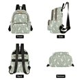 thumbnail image 4 of FORMRS Mini Backpack Purse for Women Quilted Travel Daypack Casual Shoulder Bag, Green Floral Cat Pattern, 4 of 7