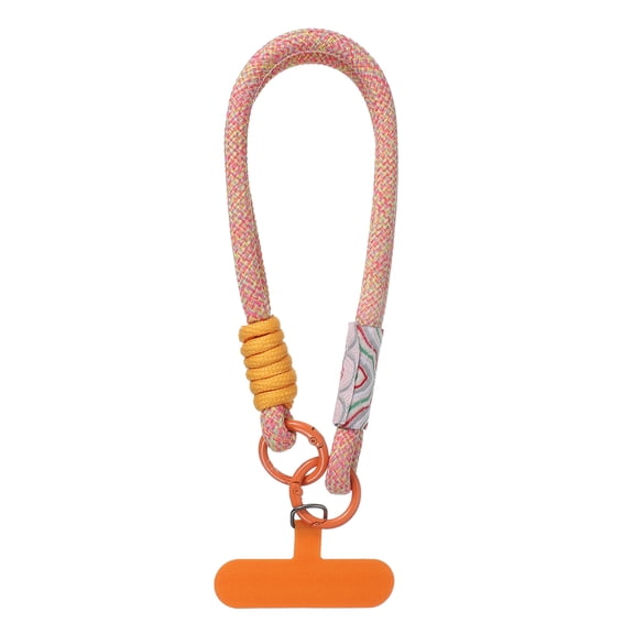 Uxcell Phone Lanyard, Universal Phone Wrist Lanyard Wrist Strap Anti Theft Strap with Pads, Orange