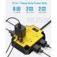 thumbnail image 2 of Power Strip PAEWOK de 8 salidas con 4 puertos USB (2 USB-C) 1200J, 2 of 7