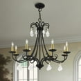 thumbnail image 2 of 40878-04-Livex Lighting-Daphne - 8 Light Large Chandelier-25 Inches Tall and 29.75 Inches Wide-Black/Antique Brass Finish    -Traditional Installation, 2 of 12