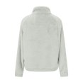 thumbnail image 6 of Womens Fuzzy Fleece Jacket Zip Up Stand Collar Sherpa Coats Casual Winter Warm Fluffy Faux Fur Outwear with Pockets, 6 of 7