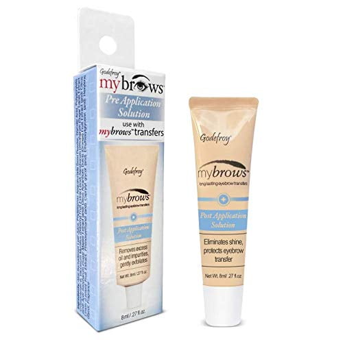 Godefroy Mybrows Post Application Solution To Extend the Life and Remove Shine for Temporary Tattoos, Eyebrow Transfers, & Brow Stamps.27 Oz