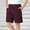 Wine-kids summer shorts, variant on MKOSPLRT Kids Cotton Linen Bermuda Shorts with Pocket Elastic Waist Lounge Shorts Solid Color Baggy Knee Length Shorts 4-14 Years