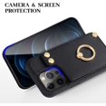 thumbnail image 5 of Étui Portefeuille Compatible avec iPhone 12 Pro Max, Étui avec Porte-Cartes Couverture en Cuir Rotation 360° Support Anneau, 5 of 5