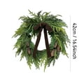 thumbnail image 3 of 3D 50Cm Artificial Eucalyptus Wreath With Berries Pine Cones Handmade Greenery For Front Door Indoor Outdoor Home Wall Window Festival Wedding Decor, 3 of 7