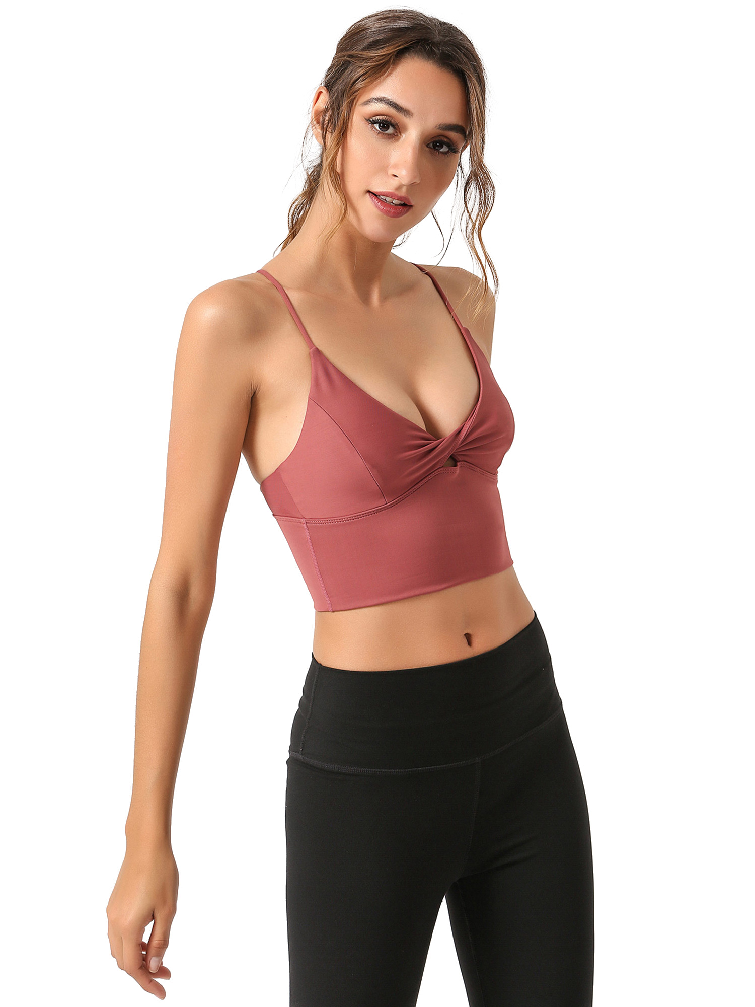 yoga tops that stay down
