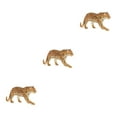 thumbnail image 4 of Guardoinrt Simulation Interactive Modèle de Figurines d'Animaux pour les Enfants Jouets Éducatifs Léopard 3Set, 4 of 6