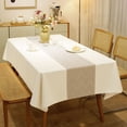 thumbnail image 3 of sruoe Tablecloth, Rectangle Tablecloths, Waterproof Oilproof Washable Foldable Modern Tablecloths, Table Cloth for Dining, Home, Party, Picnic, Nylon Spandex, 3 of 5