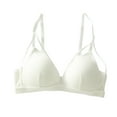 thumbnail image 2 of ZHENHONG Women's Cut Out Contrast Mesh Wireless Bra Sleeveless Triangle Bralette Bra for Daily Wear Wireless Bras for Women, 2 of 7