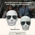 thumbnail image 4 of proSPORT Aviator Bifocal Sunglass Reader Men Women Gray and Brown Lens, 4 of 4