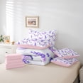 thumbnail image 6 of Erosebridal Rustic Plant Lavender 7-Piece Twin Bedding Sets,Wild Animal Butterfly Bedding Comforter Set For Men Women,Reversible, 6 of 7
