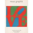 thumbnail image 3 of Robert Indiana 11x14 Black Modern Framed Museum Art Print Titled - Love. New Graphic (1968), 3 of 5