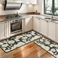thumbnail image 3 of Kitchen Rugs Sets Of 2,Pioneer Flower Floral Print Pattern Anti Fatigue Kitchen Mat Rugs Non Slip Washable,Decorative Kitchen Floor Mats for Kitchen,Sink,Laundry,17"x47"+17"x47", 3 of 5