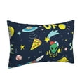 thumbnail image 2 of Daiia Funny Spaceships Bedding Waterproof Pillow Protector Zippered Queen – Bed Bug Proof Pillow Encasement-16"x24", 2 of 9