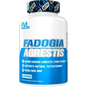 Fadogia Agrestis 600mg 10:1 Extract - Invigorating Fadogia Agrestis Extract Pills for Increased Strength Drive Power and Performance - Evlution Nutrition Testosterone Booster for Men