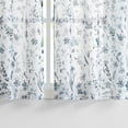 thumbnail image 2 of Fragrantex Floral Print Blue Kitchen Curtains 36"L Sets for Small Window,2 Panels,Rod Pocket, 2 of 5