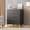 Black, variant on EastVita Modern 4 Drawer Dresser Wide Chest with Gold Metal Legs and Handles Wood Storage Organizer for Bedroom Living Room Hallway Black