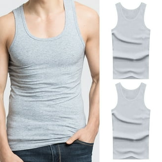 Men's Under Armour Left Chest Cut-Off Tank Top Color: Steel Light