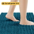 thumbnail image 4 of HAKUNA Upgrade Extra Large Teal Blue Bathroom Rug Set 3 Pieces Ultra Soft, Thick Absorbent Bath Mats, Non Slip Chenille Toilet Mat for Bathroom, Bedroom, Kitchen, 4 of 8