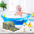 thumbnail image 6 of Dreamtimes 3 PCS Two Peacocks Sunflower Baby Muslin Washcloths, Unique Face Towel Burp Cloths Ultra Soft Absorbent Cotton Bath Wipes Towels for Newborn Boys Girls, 6 of 7
