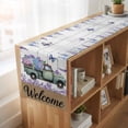 thumbnail image 6 of Table Runners 90 Inches Long Dress Scarves, Purple Flowers Farmhouse Coffee/Dining/Kitchen Table Runner for Living Room, Weeping Spring Floral Truck Butterfly Wooden 13x90 Inch, 6 of 9