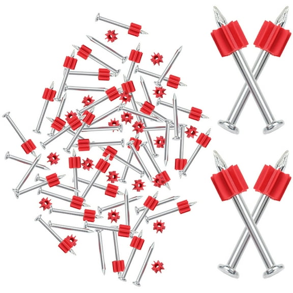 WHAMVOX 100pcs Hard Cement Nail Fixed Straight Nail Woodworking Nail Hanging Wall Decor