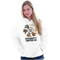 thumbnail image 3 of Diversity Unites Us Social Justice Unisex Plus Fleece Graphic Hoodie Brisco Brands 3X, 3 of 5