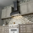 thumbnail image 5 of Zline Kitchen and Bath ZLINE Ducted Wooden Wall Mount Range Hood in Antigua and Walnut 30 in., 5 of 7