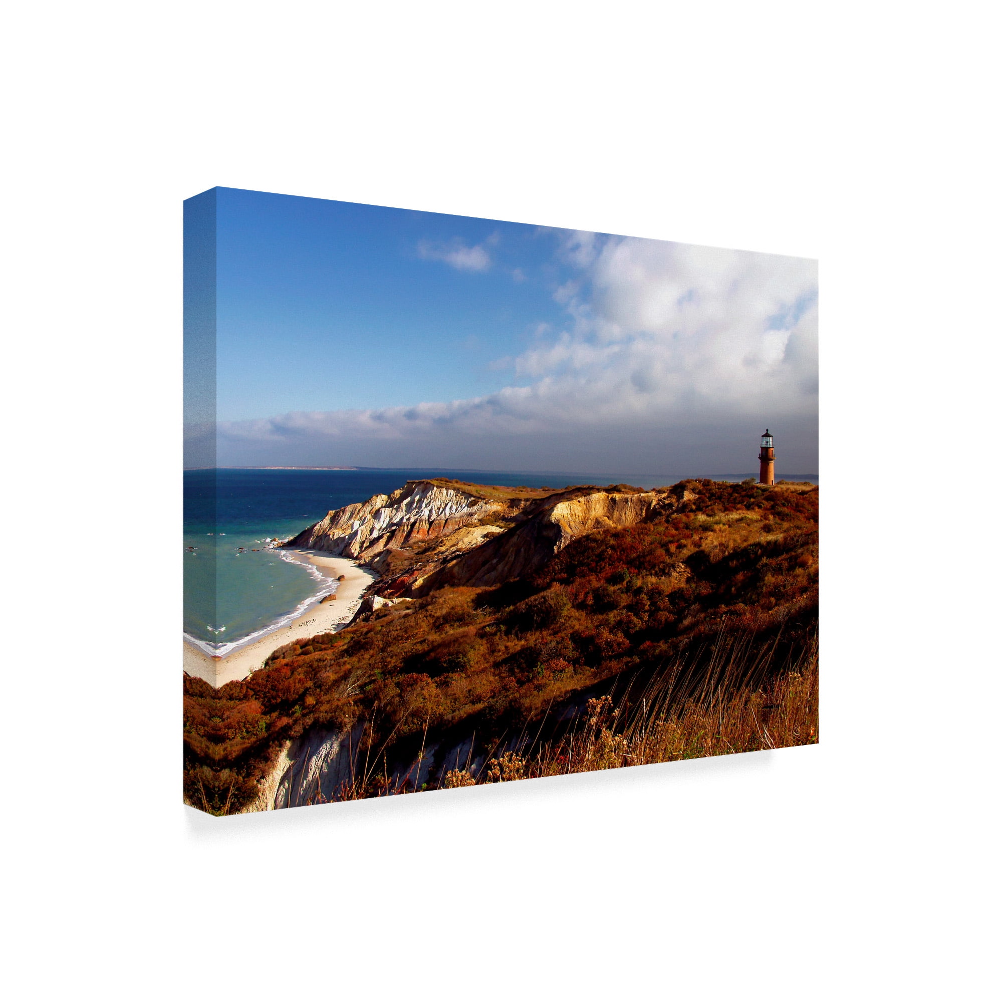 Trademark Fine Art 'Gay Head Lighthouse' Canvas Art by J.D. Mcfarlan