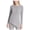 Grey - gray, variant on Calvin Klein Womens Metallic Asymmetric Pullover Top