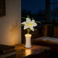 thumbnail image 4 of Weloille 1 Piece LED Lily Flower Pot Table Lamp, Dimmable Mini Night Light, Soft Eye Protection Ambient Desk Lamp, for Bedroom Living Room Desktop Holiday Gift Home Decor, 4 of 6