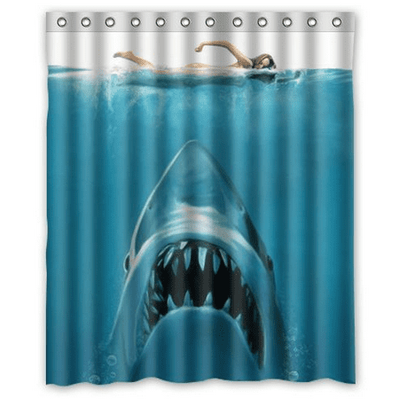 150x180cm Bathroom Set Bath Shower Curtain Underwater Shark Bathroom Accessories Washable Waterproof Polyester + 12 Hooks Home Decor - Walmart.com