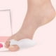 thumbnail image 3 of 1 par de separadores de dedos del pie en valgo del pulgar Corrector de ajuste de juanetes Hallux (blanco) JShteea  Cuidado Belleza, 3 of 7