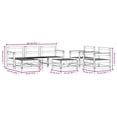 thumbnail image 4 of vidaXL 7 Piece Garden Lounge Set Solid Wood Pine, 4 of 5