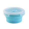 thumbnail image 2 of YAOMOBB Airtight Lunch Container Round Silicone Lunch Box Microwave Safe Foldable Sealed Lid Portable Bento Food Container for Kitchen, 2 of 7