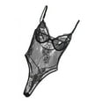 thumbnail image 4 of Lencería Lencería en Ropa interior Lencería Negligee S negro Sunnimix Mono de encaje para mujer, 4 of 8