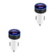 thumbnail image 2 of Sidaley de pantalla de dígitos para teléfono móvil de coche, medidor de voltaje, adaptador de carga USB portátil para accesorios Blanco negro 2piezas, 2 of 6