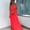 Red, variant on QUNYINEY Long Sundresses for Women Casual Beach Sleeveless Solid Colors Slip Dress Loose Fit with Slit Crew Neck Vacation Dresses