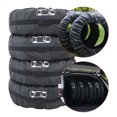 thumbnail image 2 of Juego de 4 piezas por pieza de cubierta de neumático de coche multicolor, accesorios para automóviles con estilo para automóviles Vehículos, repuestos y accesorios Mis señal blanca de banda negra L, 2 of 8