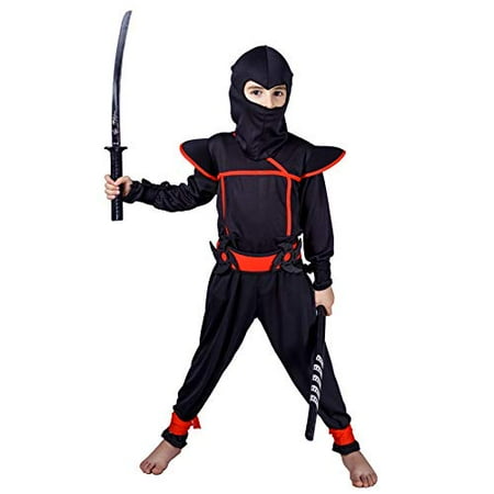 Ninja Costume for Kids Fancy Dress Up (7-9) Black | Walmart Canada