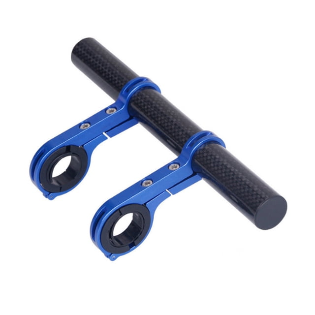 Soidarity Barra de extensión para bicicleta de 10/20cm, barra extensora para manillar de bicicleta de montaña o carretera, soporte para velocímetro, Ciclismo Azul y Carbono 20 centímetros Soidarity OD2865-12B
