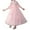Pink, variant on Mercatoo Toddler Girls Spring Autumn Long Sleeve Butterfly Rose Printed Saree Chiffon Dresses Traditional Tutu Dress for Girls