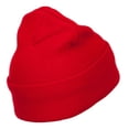 thumbnail image 3 of Christmas Tree Embroidered Long Beanie - Red OSFM, 3 of 5